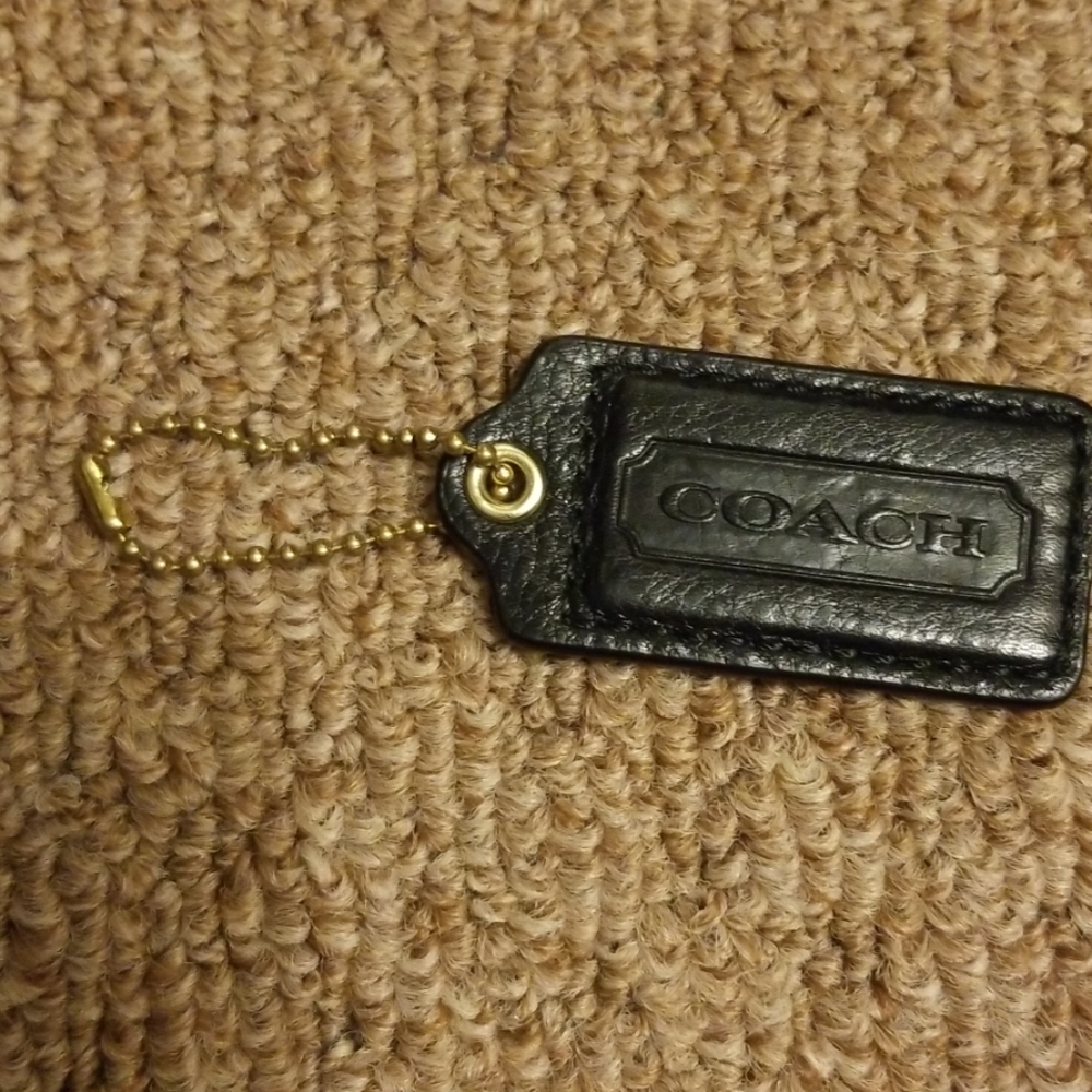 Coach accessory tag